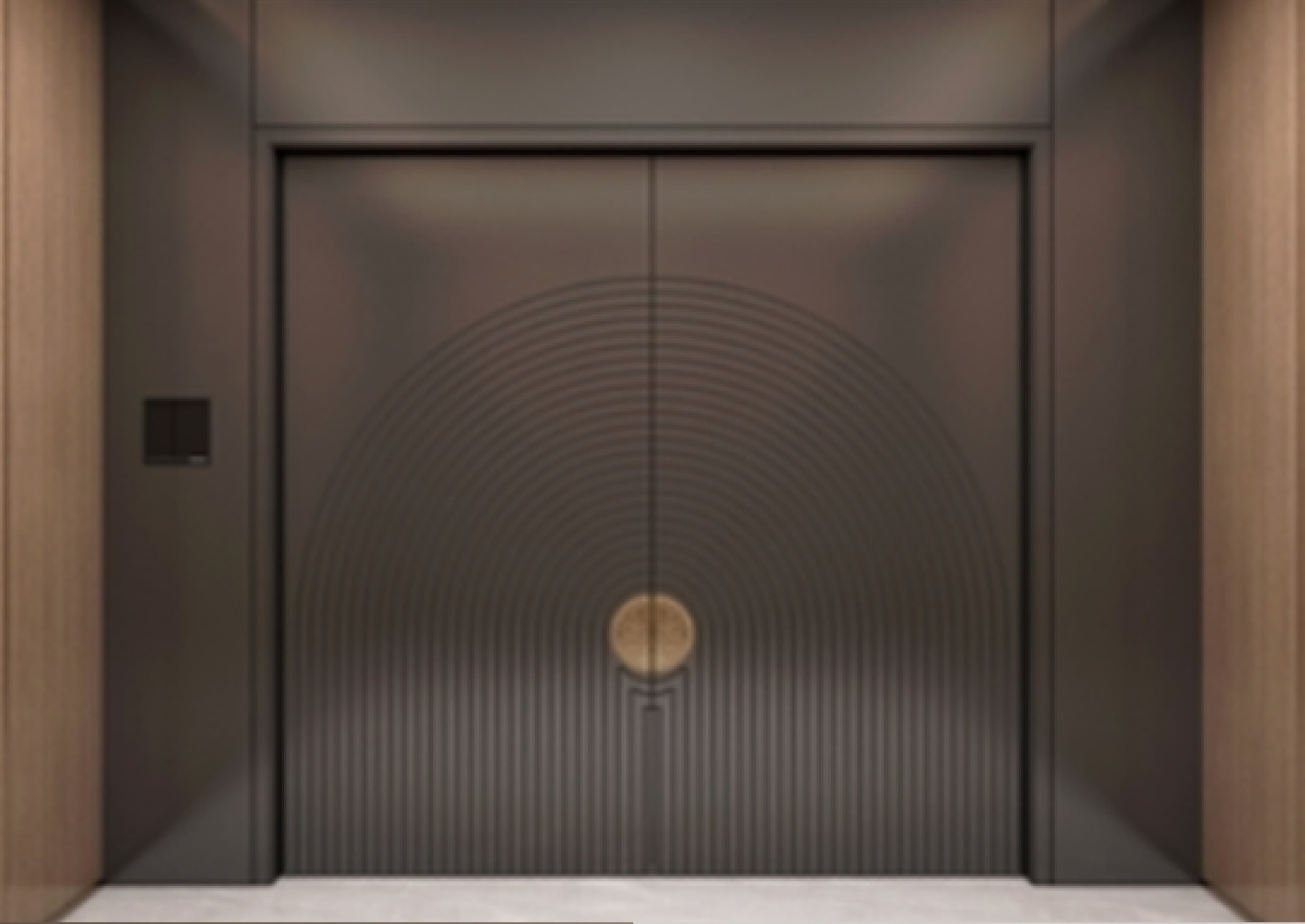 Bronze arched entrance